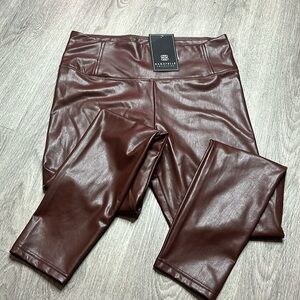 Brown Faux Leather pants